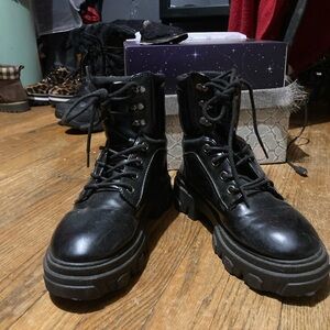 Black Combat Boots